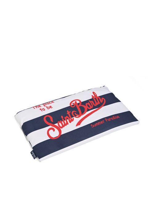 Telo mare Aidan in microfibra a righe Blu Bianco Mc2 Saint Barth | AID000100717L